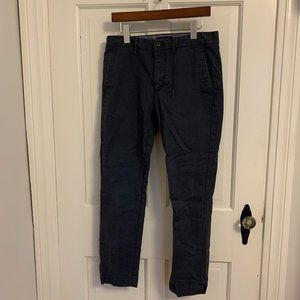 Banana Republic dark blue Fulton skinny chinos, 31x30